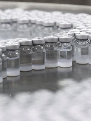 Vials containing CoronaVac, Sinovac's vaccine against the coronavirus disease (COVID-19), are seen at Butantan biomedical production center in Sao Paulo, Brazil January 22, 2021. REUTERS/Amanda Perobelli